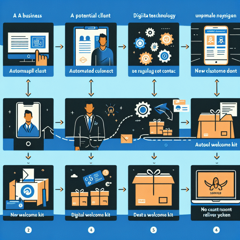 step by step guide to creating an automated new client welcome packet delivery