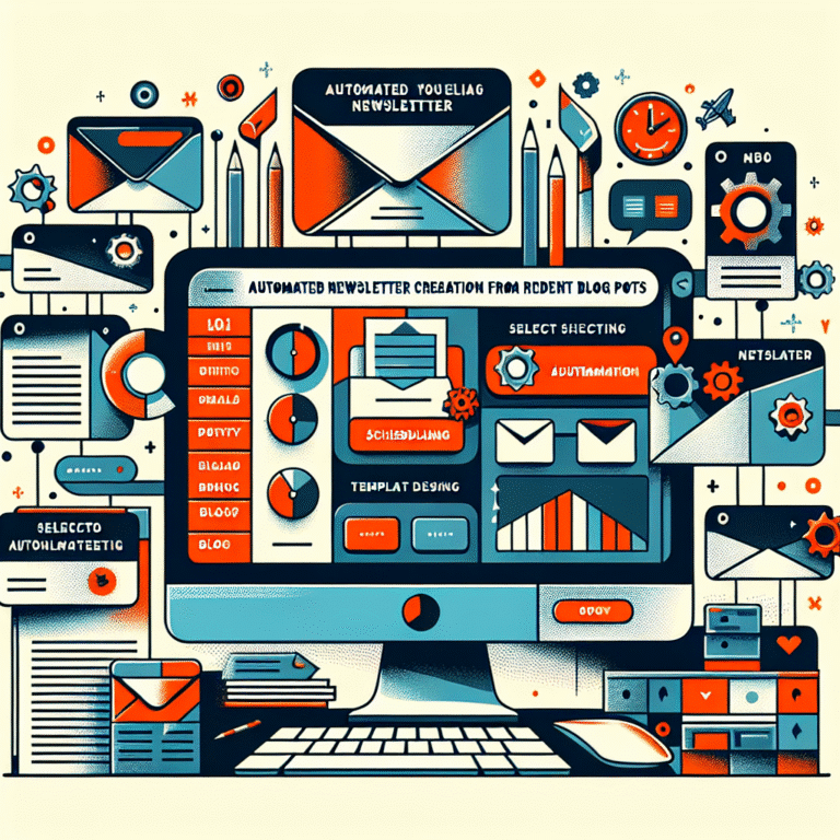 how to set up automated email newsletter creation from recent blog posts